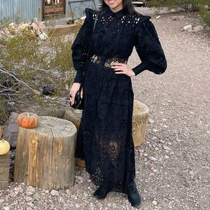 ASOS Black lace cut out dress